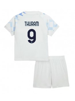 Inter Milan Marcus Thuram #9 Replika Borta Kläder Barn 2025-26 Kortärmad (+ byxor)